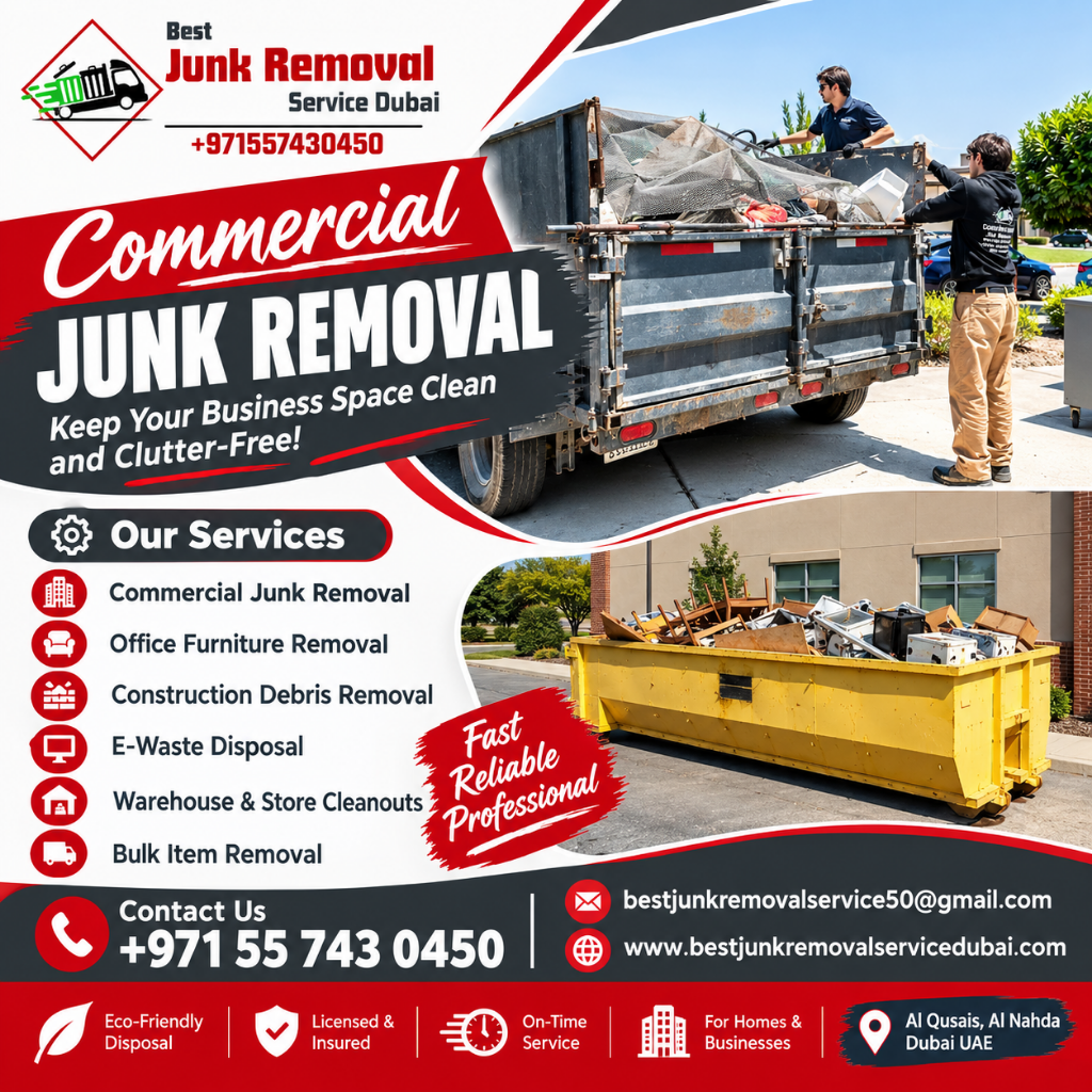 Commercial Junk Removal | +971 55 743 0450 Commercial Junk Removal
