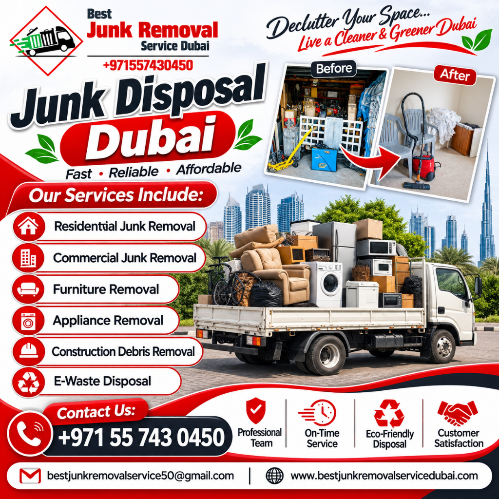 Junk Disposal Dubai | +971 55 743 0450 Junk Disposal Dubai
