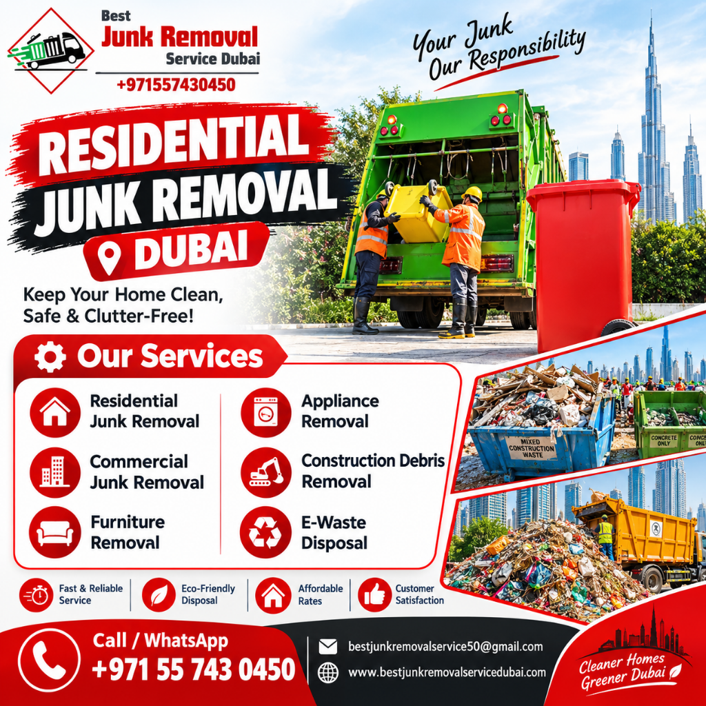 Residential Junk Removal Dubai | +971 55 743 0450 Residential Junk Removal Dubai